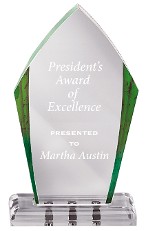 Green Acrylic Award